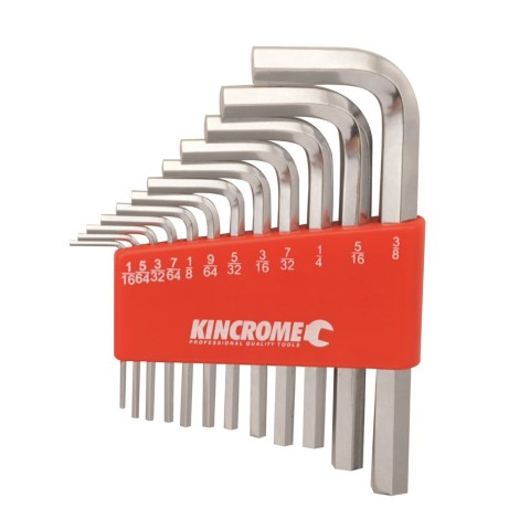 KINCROME 12PCE HEX KEY SET AF  