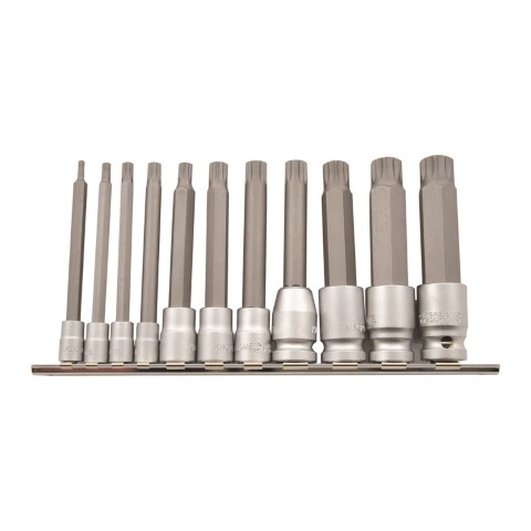 KINCROME SPLINE BIT SET 11PCE 100MM 