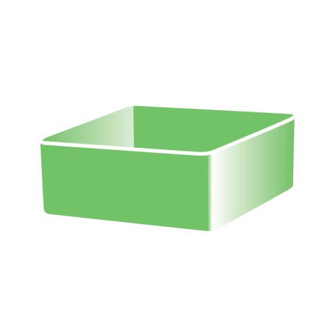 KINCROME KIN-EXTRA LARGE GREEN TRAY 