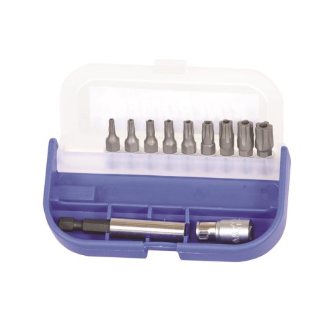 KINCROME TAMPER PROOF BIT SET 11 PIECE 5 POINT 