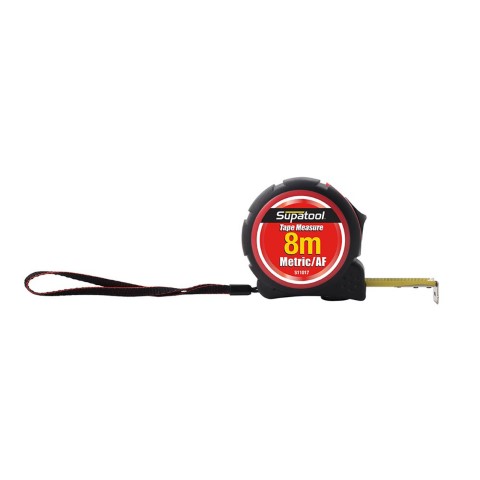 SUPATOOL TAPE MEASURE 8 METRE METRIC & IMPERIAL 