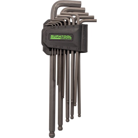 SUPATOOL PREMIUM HEX KEY SET METRIC 13 PCE 