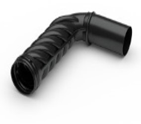 PSA 70MM SPIRAL THREAD GROUT TUBE BEND - 300MM PANEL 