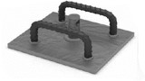 PSA 300MM X 200MM X 12MM BLACK CAST-IN PLATE WITHOUT FERRULE
